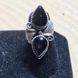 Onyx, Sterling native Ring